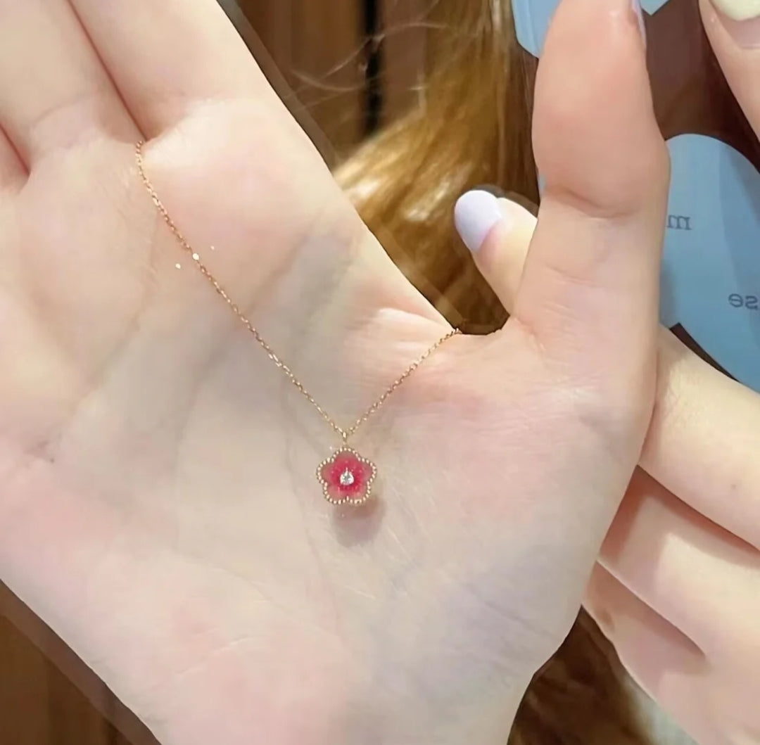 Blush Petal Glow Necklace