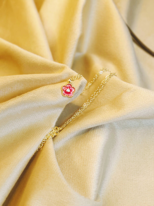 Blush Petal Glow Necklace