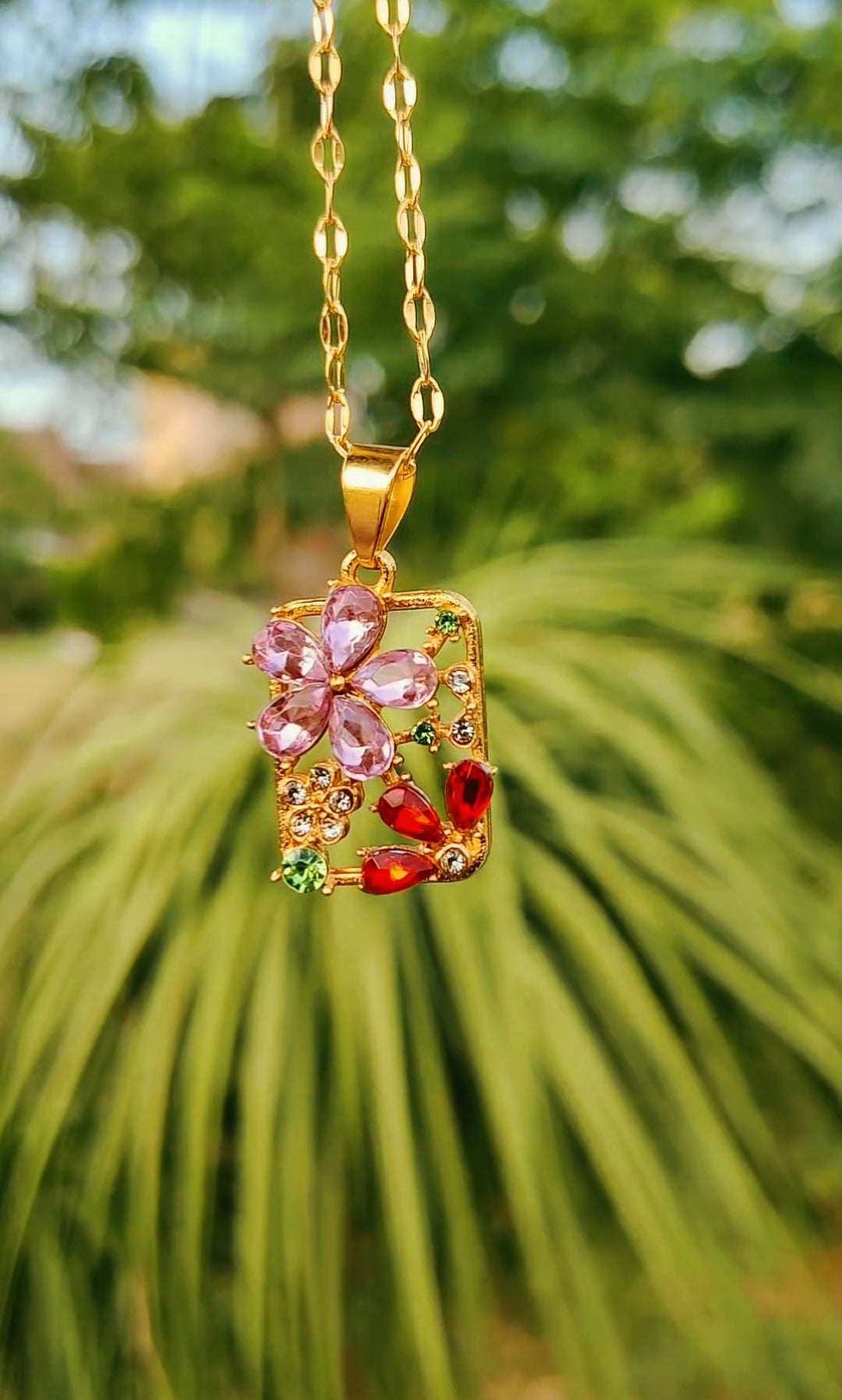 Ruby Garden pendant