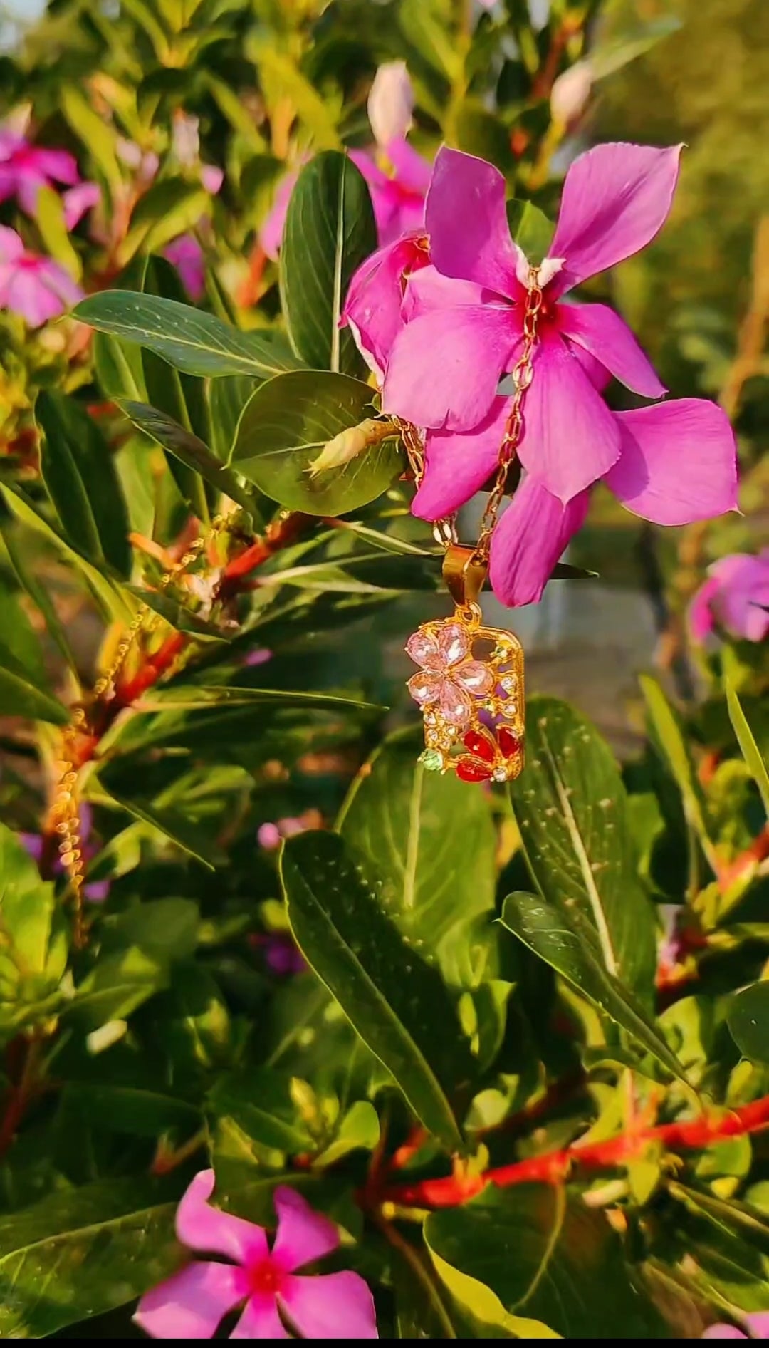 Ruby Garden pendant