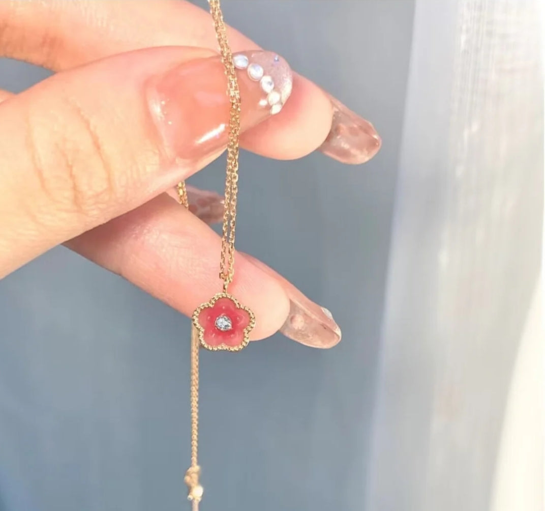 Blush Petal Glow Necklace