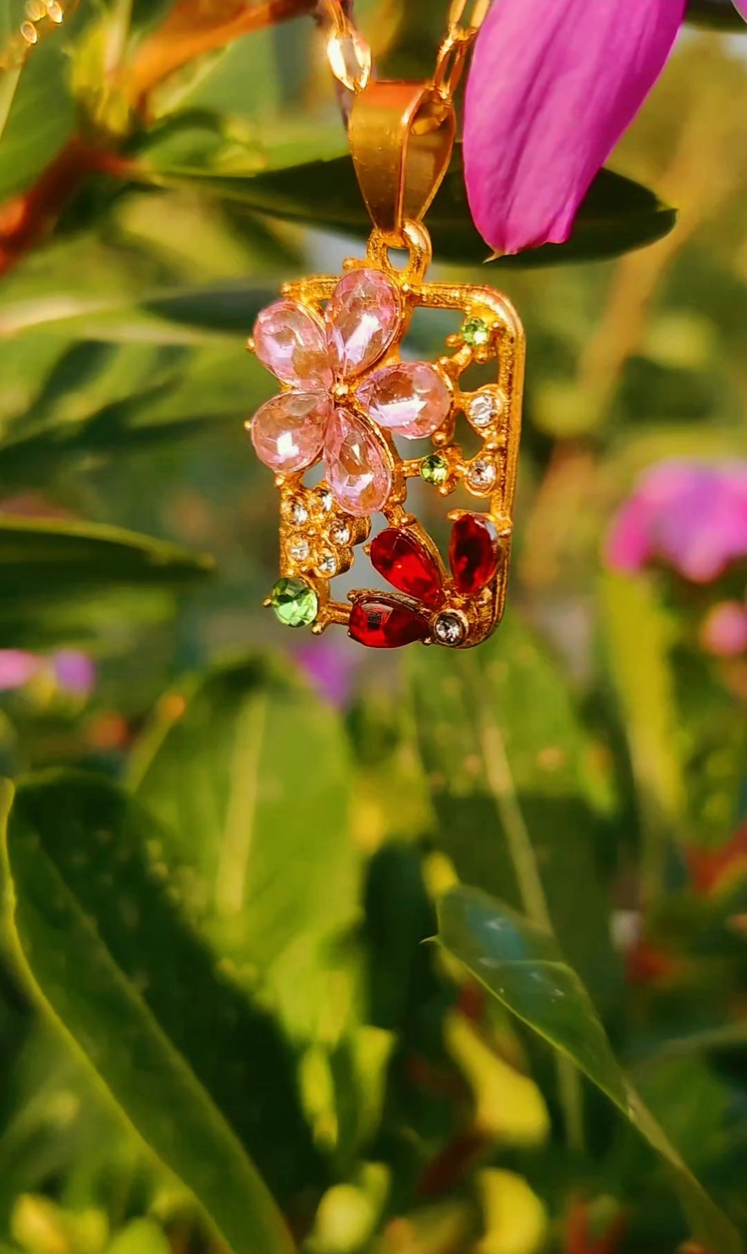 Ruby Garden pendant